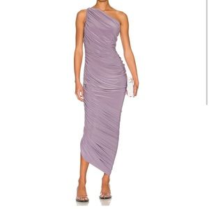 Norma Kamali Diana Gown, Powder Purple